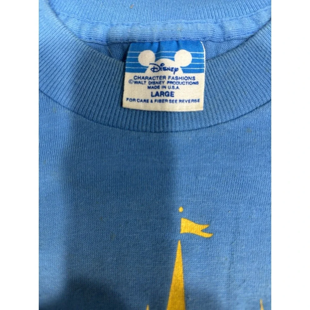 Vintage‎ Walt Disney World Shirt 80s 90s Cinderella Castle Child Large